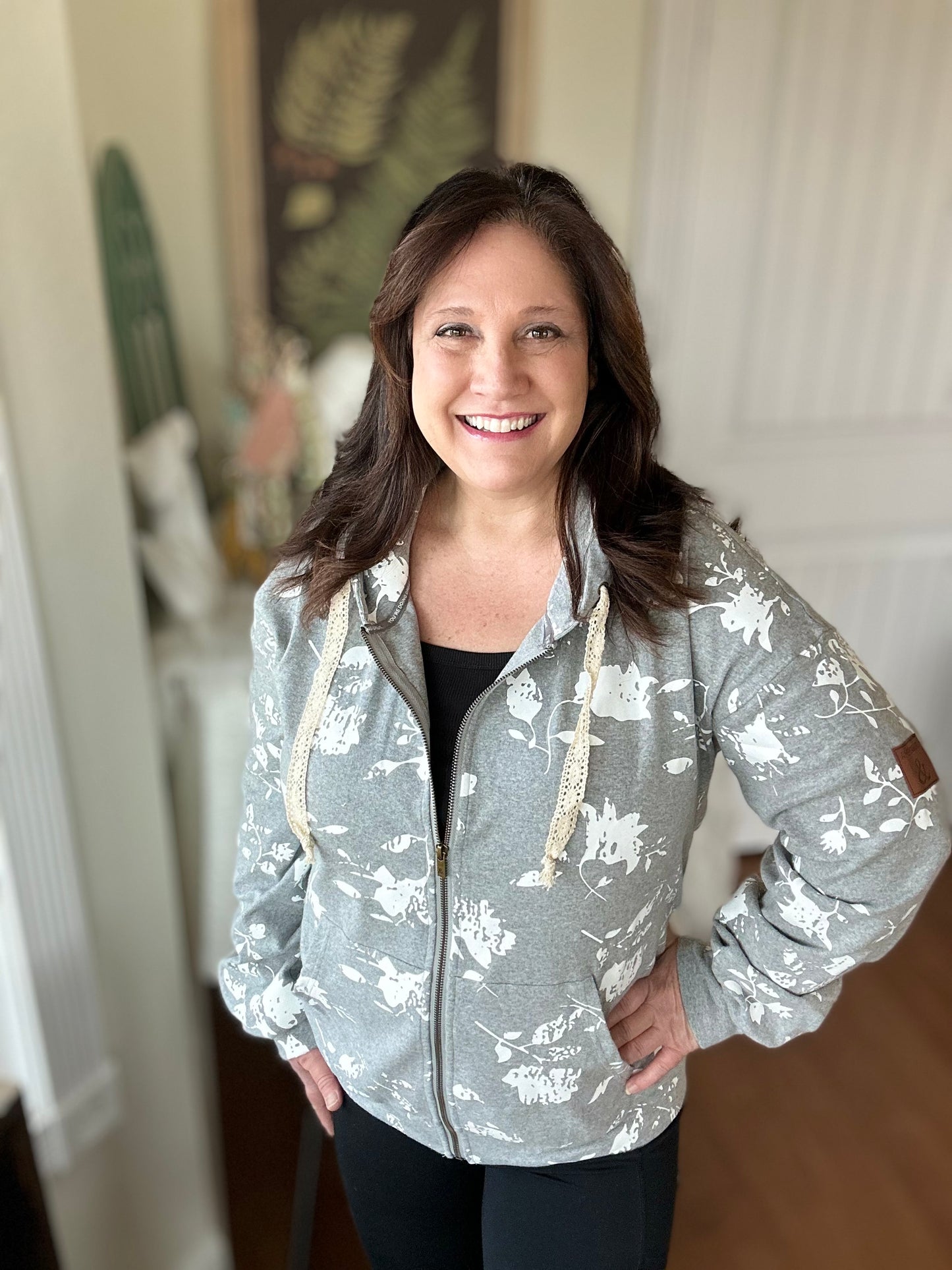 Ampersand Avenue FullZip University Sweatshirt - Cuddle Up Cutie