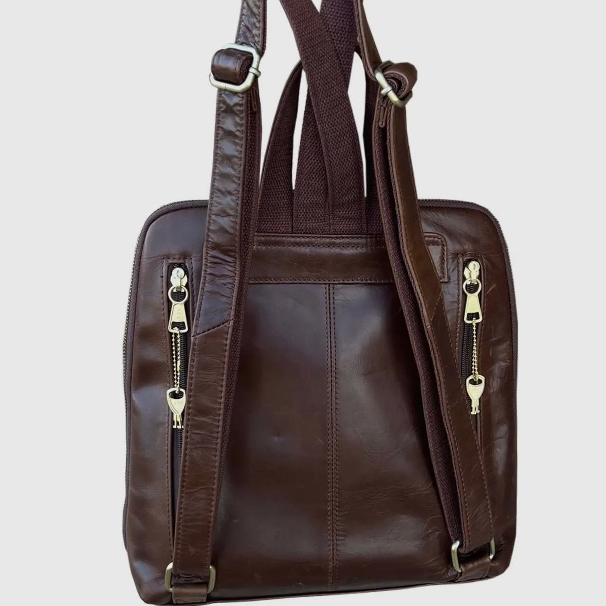Verona Wax Oil Cowhide Leather Backpack
