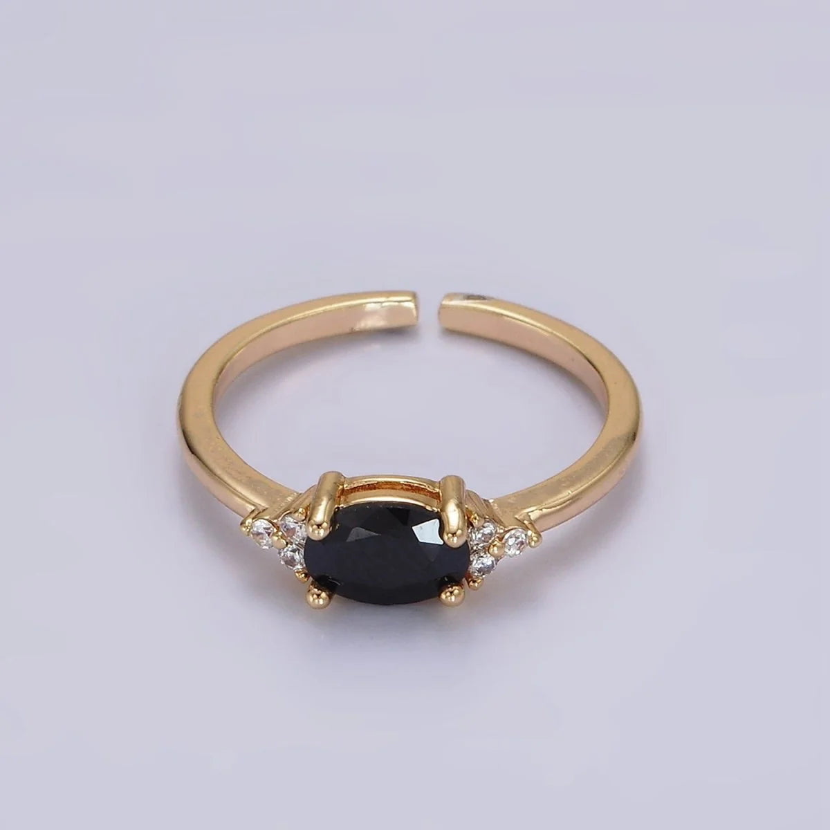 Adjustable Solitaire Birthstone Ring