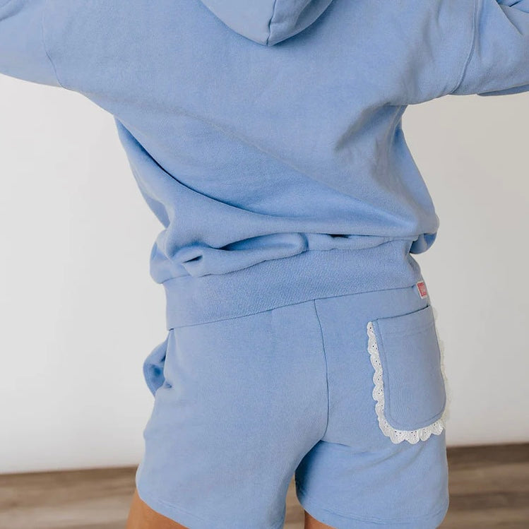 Ampersand Avenue Comfort Zone Shorts - Blue Lace