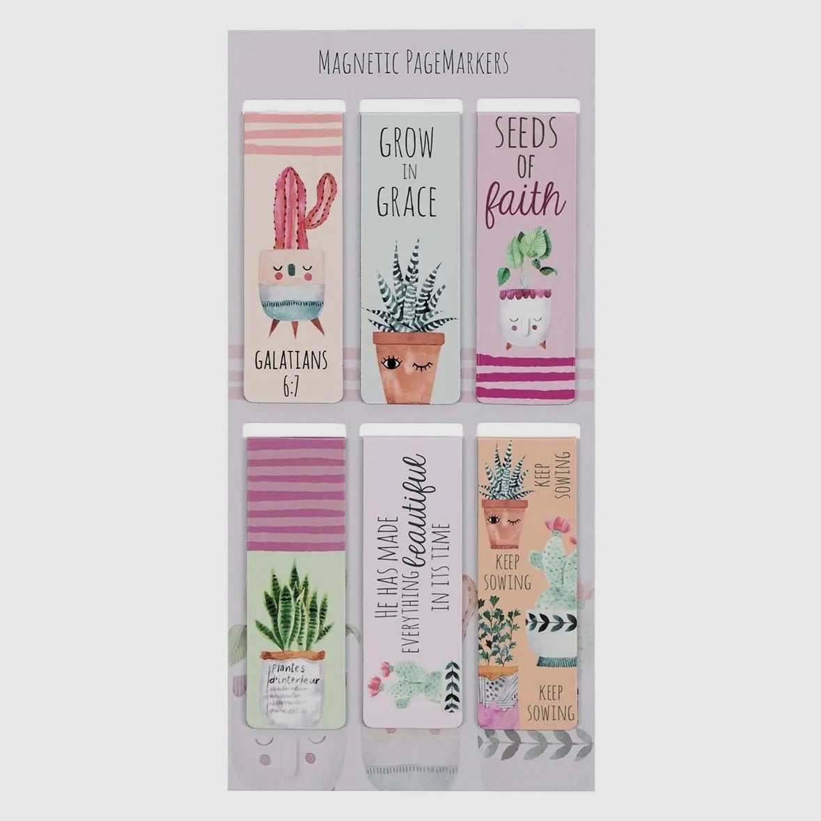 Magnetic Bookmark Set - Grow In Grace