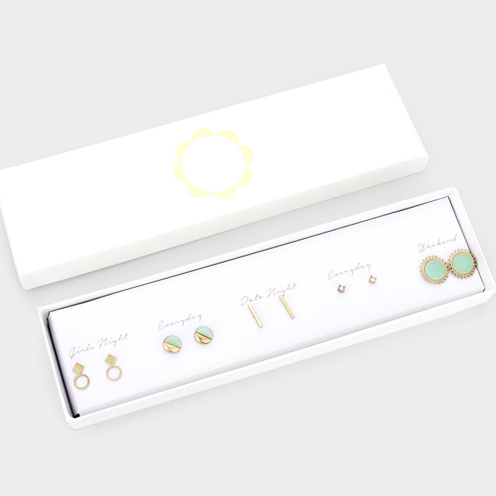 Dainty Earring Box Set - Mint To Be