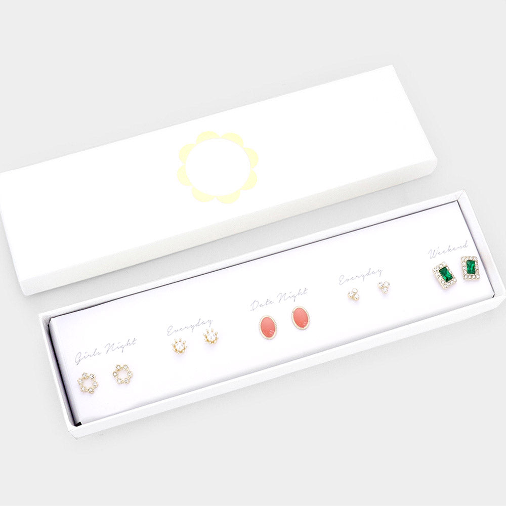 Dainty Earring Box Set - Every Day Elegance