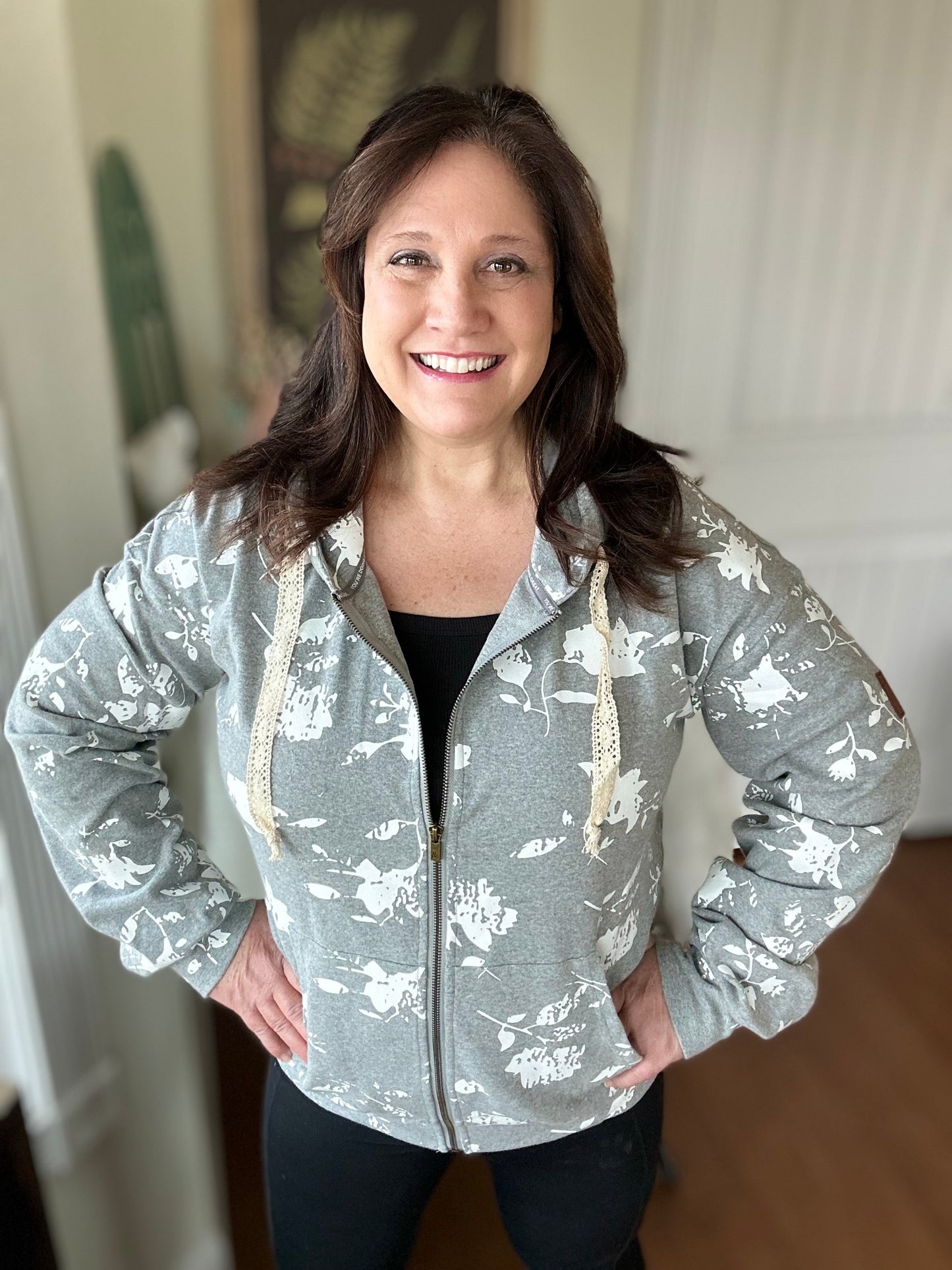 Ampersand Avenue FullZip University Sweatshirt - Cuddle Up Cutie