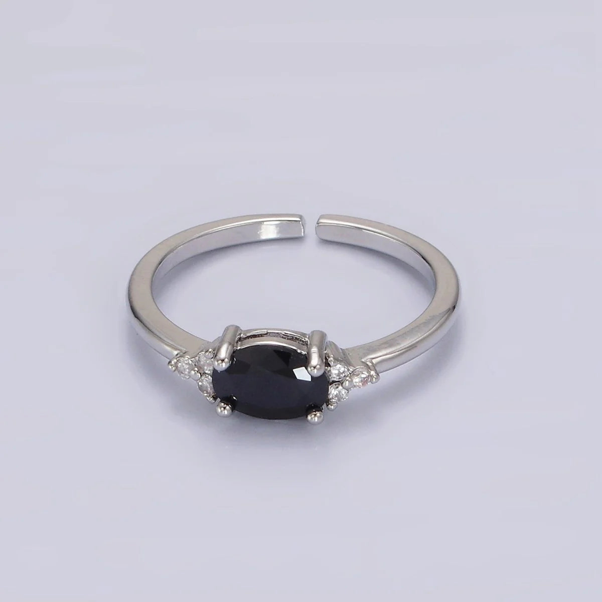 Adjustable Solitaire Birthstone Ring