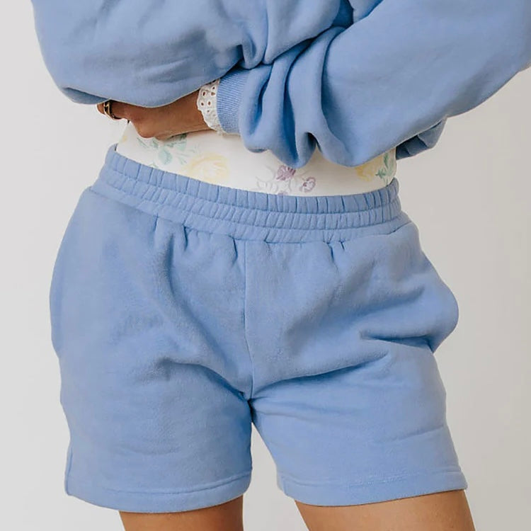 Ampersand Avenue Comfort Zone Shorts - Blue Lace
