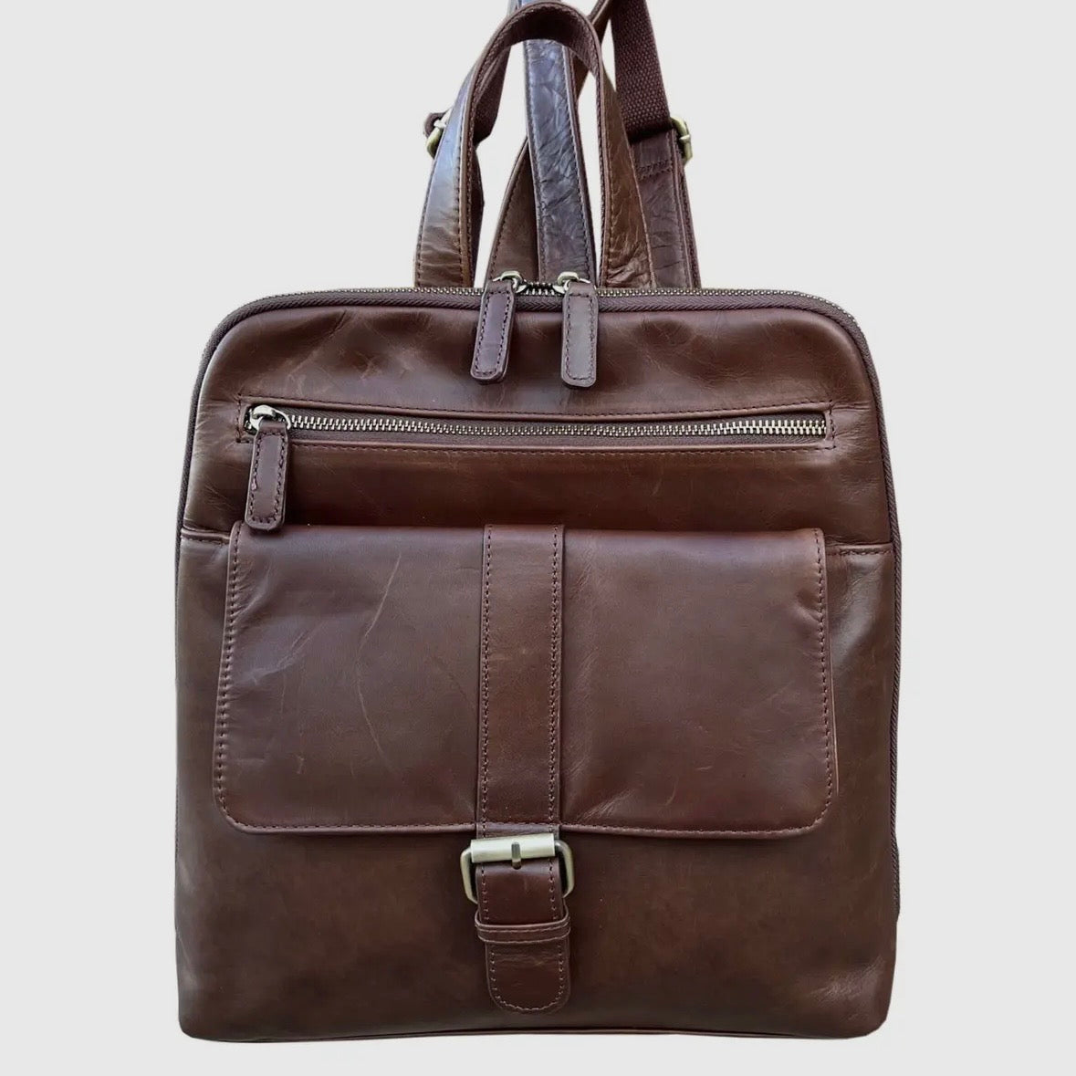 Verona Wax Oil Cowhide Leather Backpack