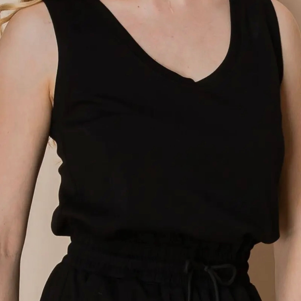 Black Knit Jumpsuit