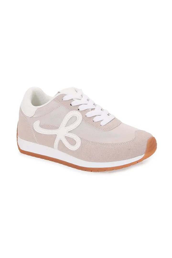 BS-SIMONE - Retro Runner Statement-Logo Lace-Up Sneaker: Brown / 12B: 6(2)-7(2)-8(3)-9(2)-10(2)-11(1)