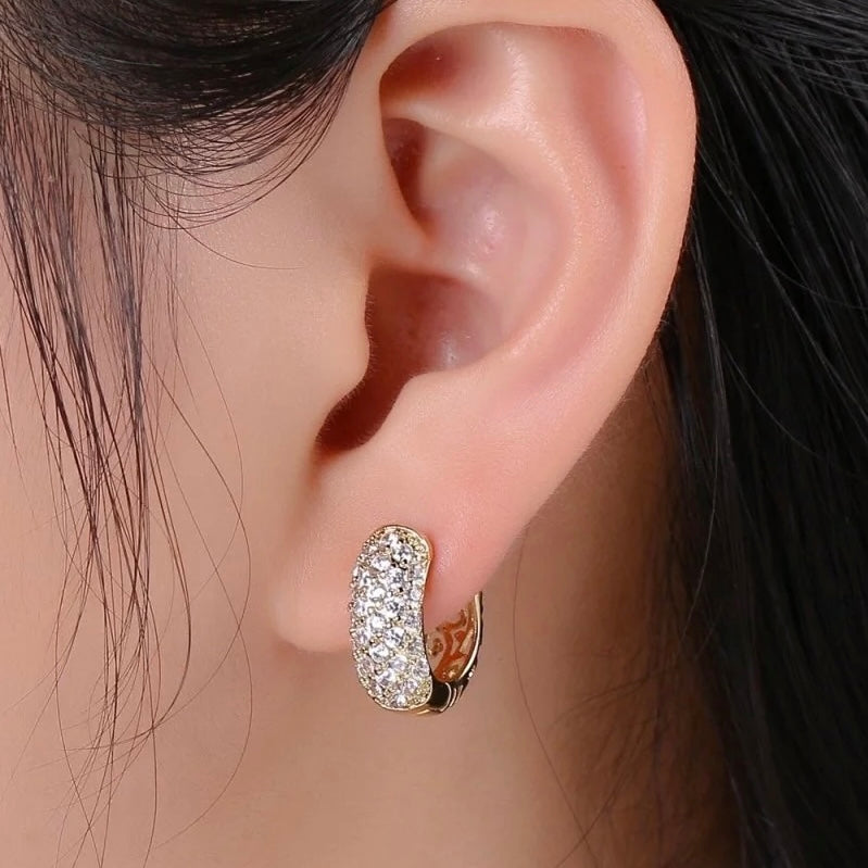 Gold filled Huggie hoop earrings