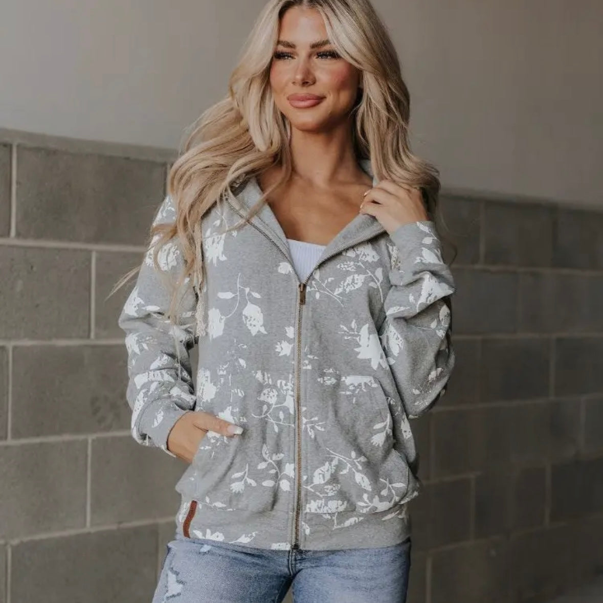 Ampersand Avenue FullZip university sweatshirt cuddle up cutie