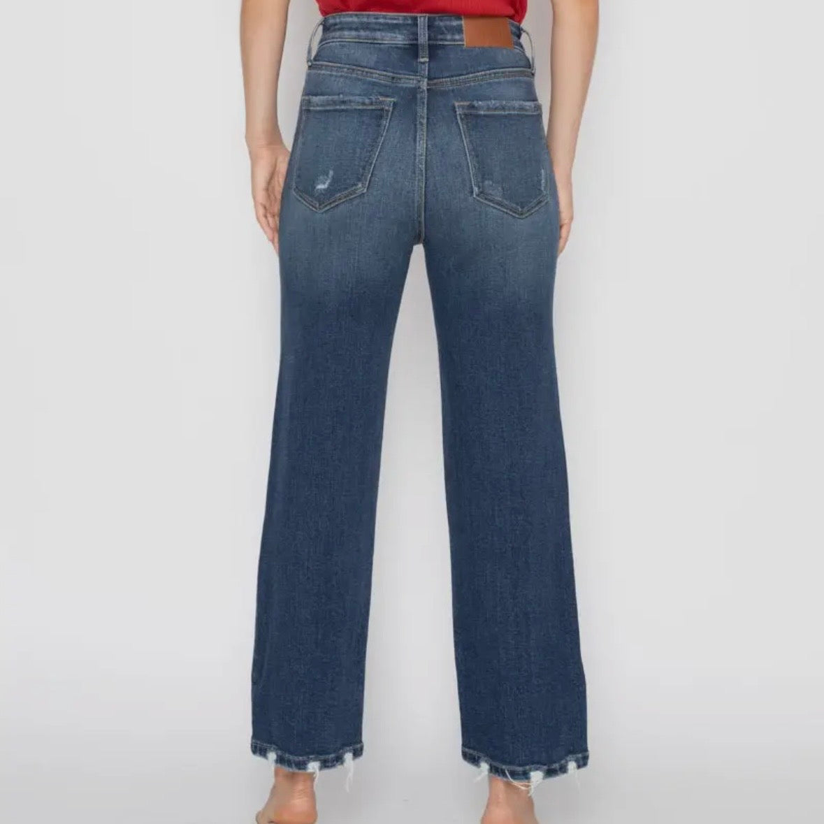 Tummy Control High Rise Straight Jeans