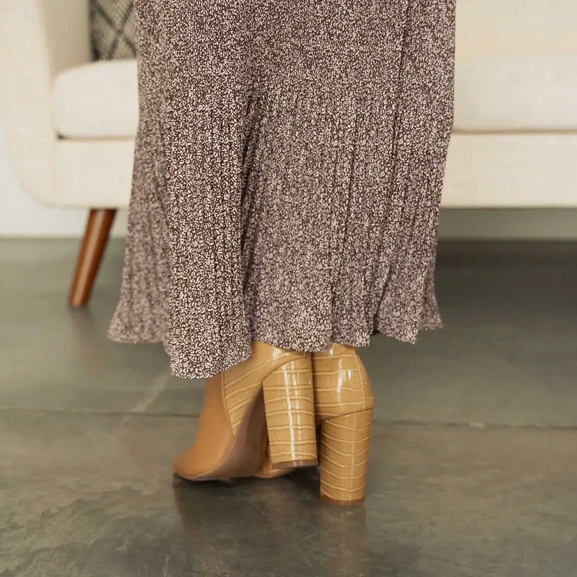 Brown Charlie Floral Skirt