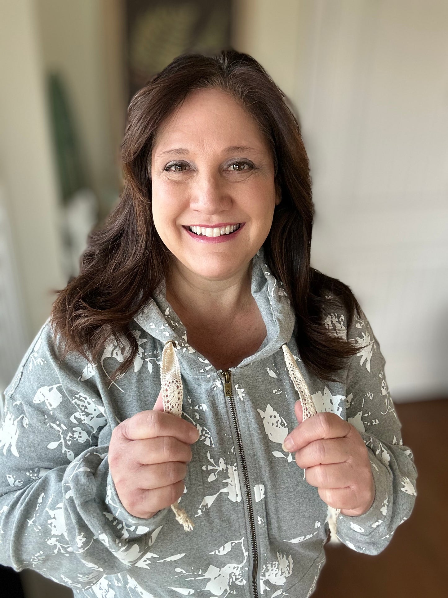 Ampersand Avenue FullZip University Sweatshirt - Cuddle Up Cutie