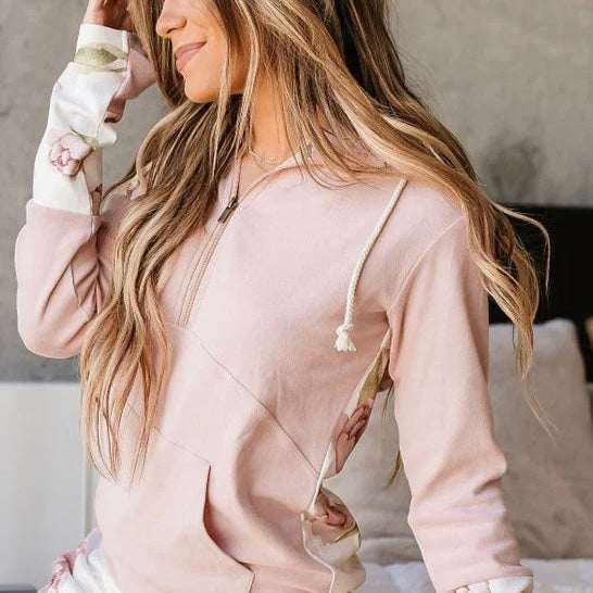 Ampersand Avenue HalfZip Sweatshirt - Happily Ever After