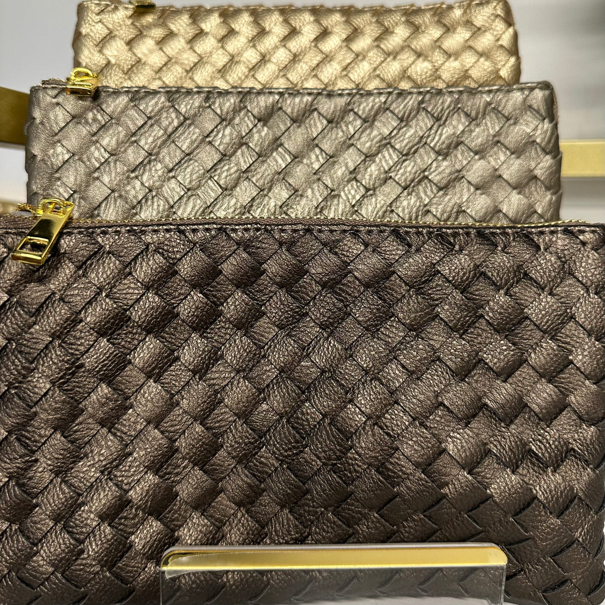 Woven Wristlet w/ Shoulder Strap