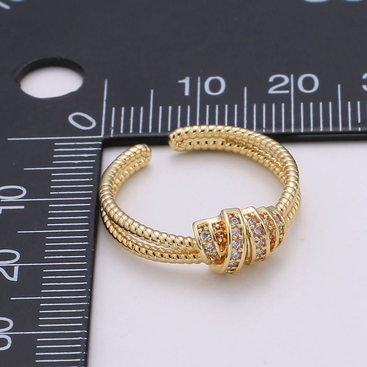 Simple Minimalist Dainty Thin Ring Stackable Rings Double Band Style Open Ring Twisted Ring Everyday Wear R-186