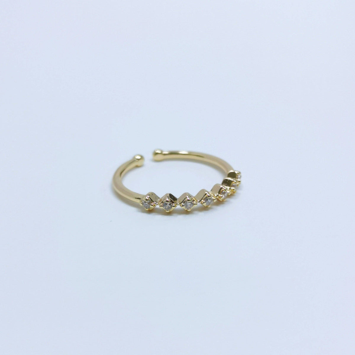 Dainty Rings For Women Crystal Ring Gold Rings Cubic Ring Stackable Ring Bridesmaid Gift Minimalist Rings Claer Pink Blu Green Cz Ring: Blue