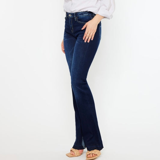 Kancan Mid Rise Slim Flare Jeans