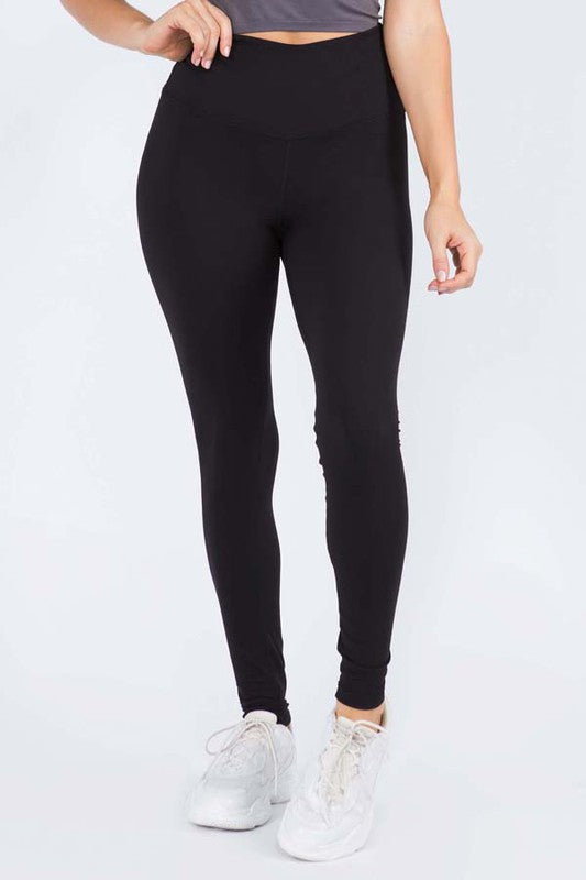 Black women’s high rise leggings