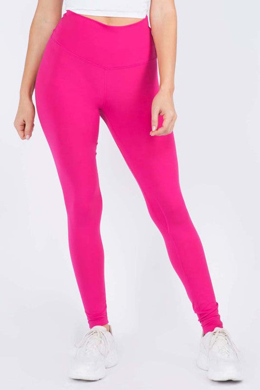 Fuchsia women’s high rise leggings