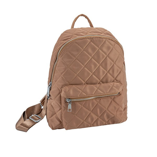 Chic Nylon Quilted Fashion Backpack