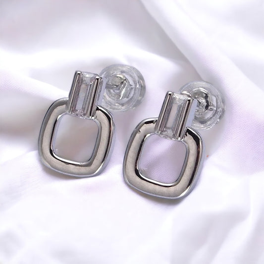 Zita Mini Square Earrings