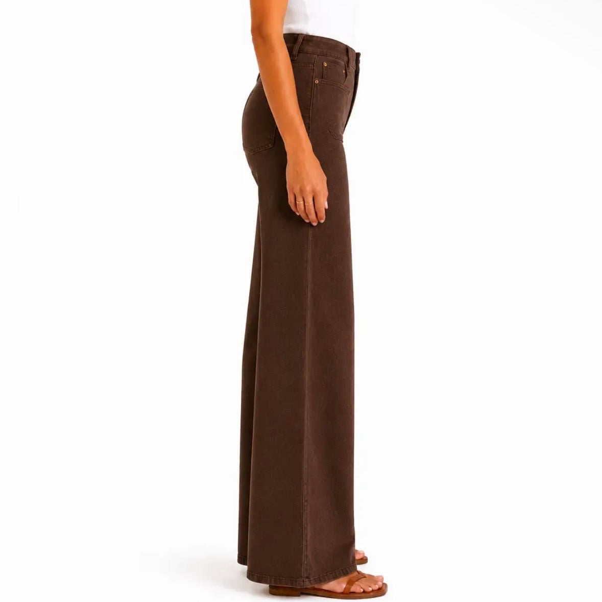 Luxe Wide Leg Jean w/ Patch Pockets