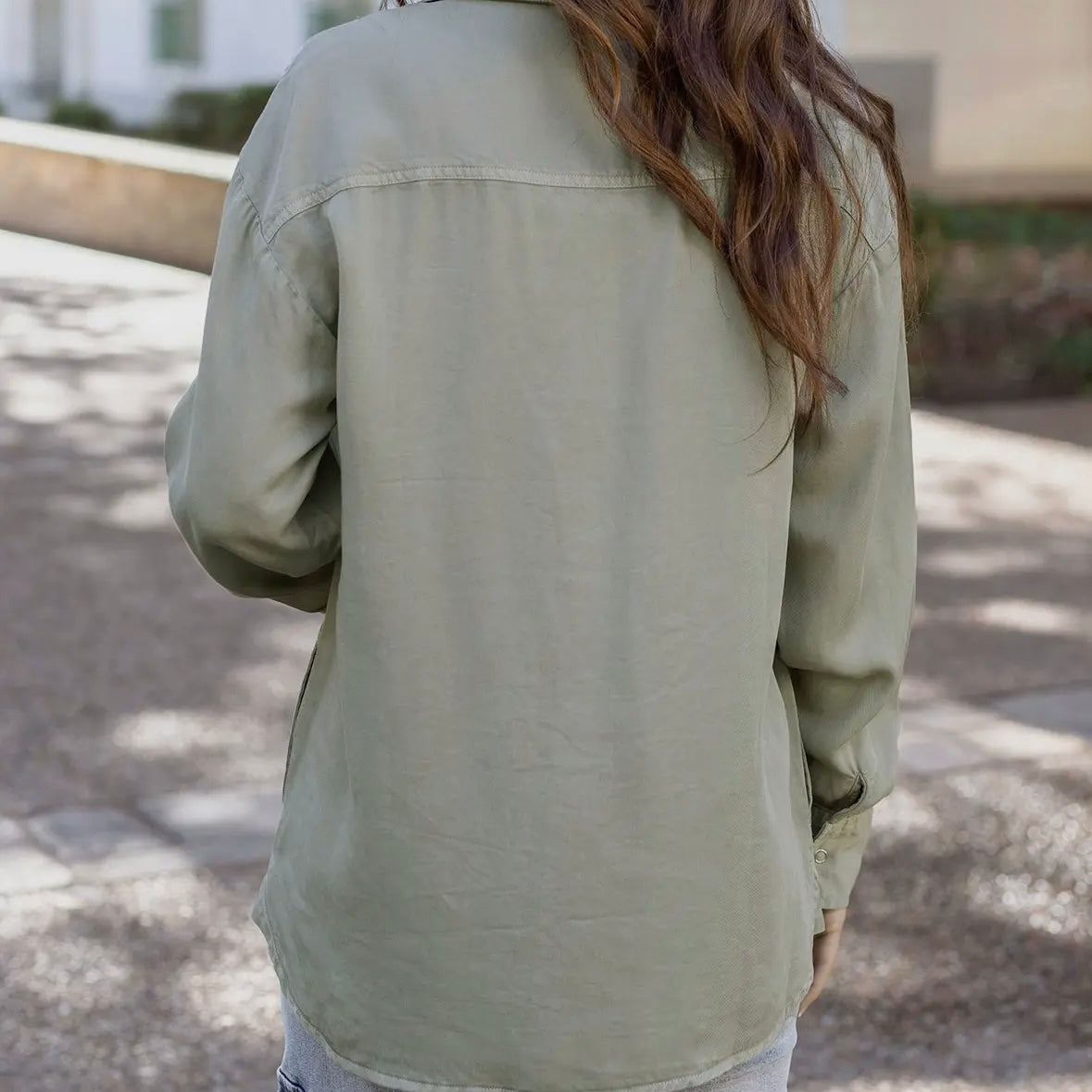 Olive Utility Shirt Jacket
