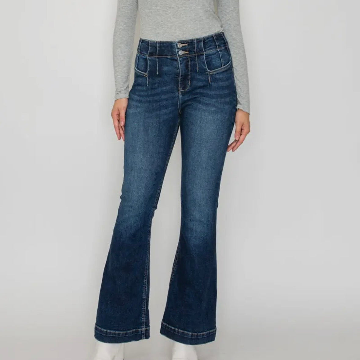 Tummy Control + Hip Lifter High Rise Modern Flare Jeans
