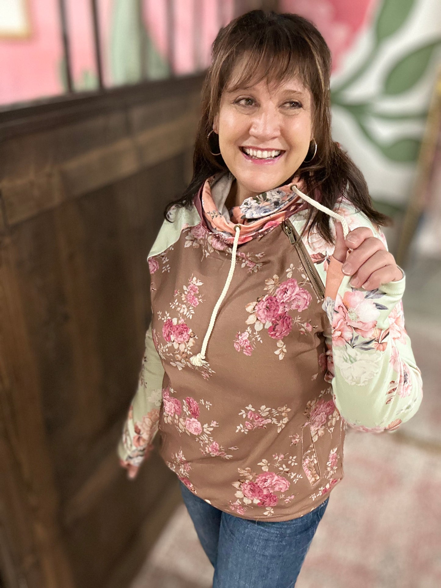 Ampersand Avenue DoubleHood Sweatshirt - Heaven Scent