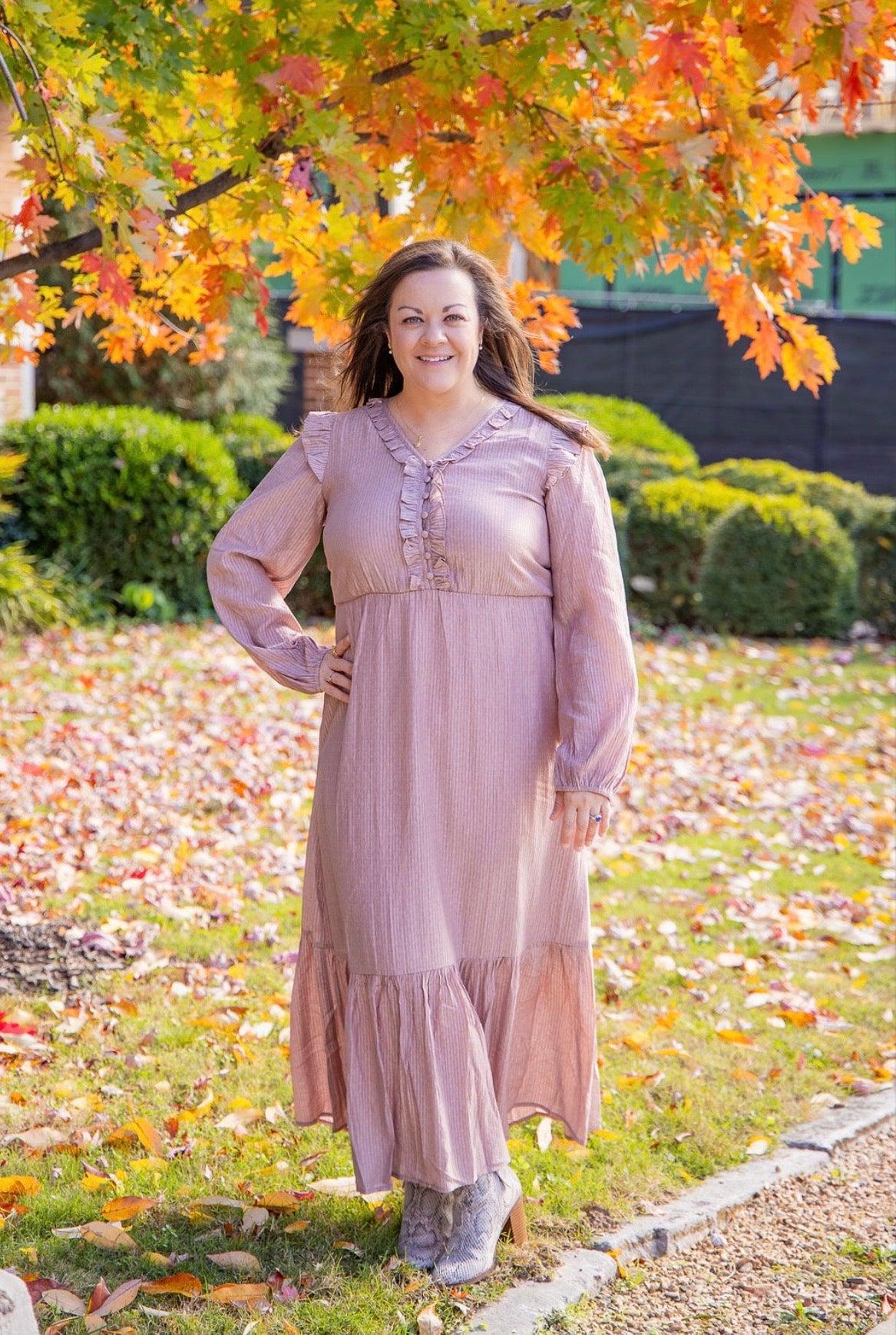 Dusty Mauve Maxi Dress