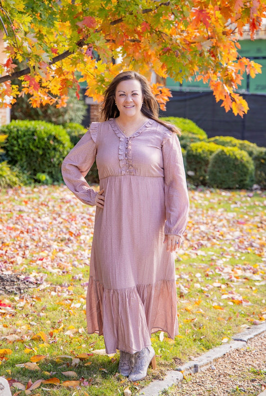 Dusty Mauve Maxi Dress