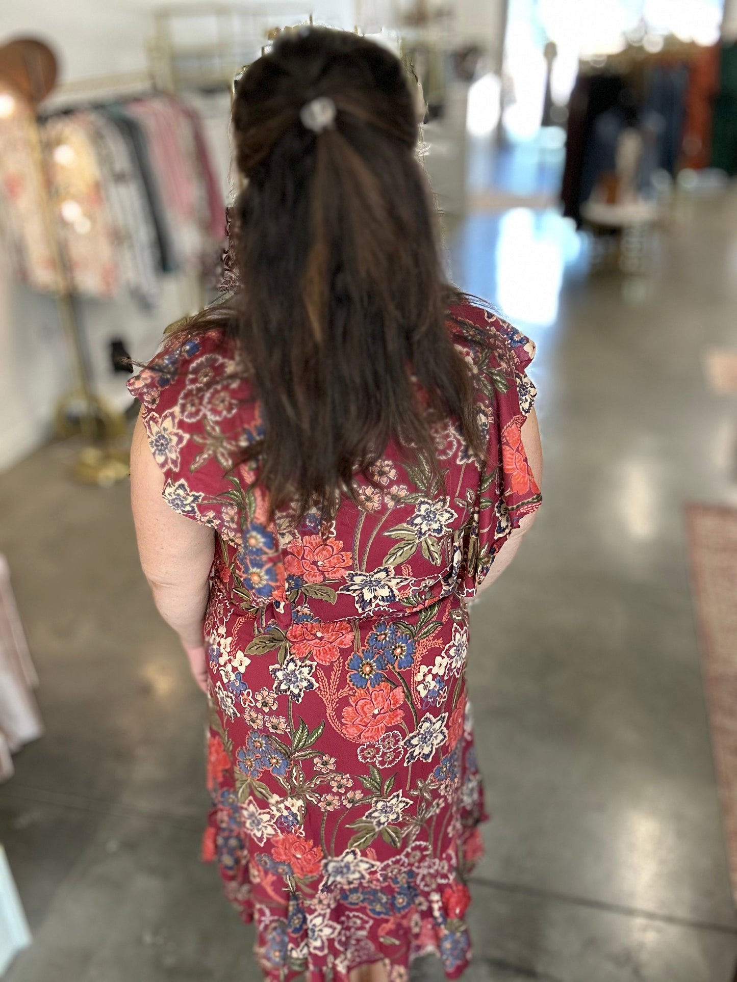 Feona Ruffled Floral Dress