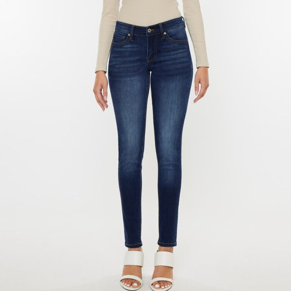 Kancan mid rise gradient skinny jeans