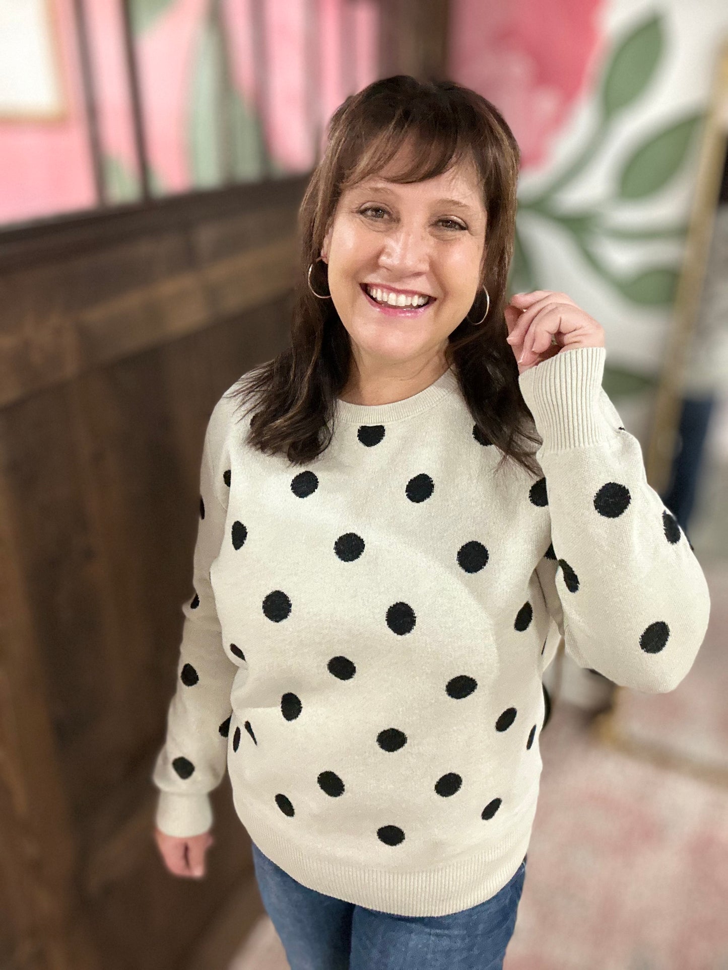 Ampersand Avenue Dotted Darling Sweater