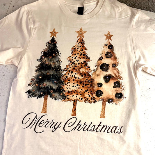 Leopard Christmas Tree T-Shirt