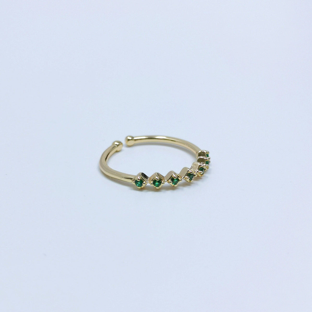 Dainty Rings For Women Crystal Ring Gold Rings Cubic Ring Stackable Ring Bridesmaid Gift Minimalist Rings Claer Pink Blu Green Cz Ring: Blue