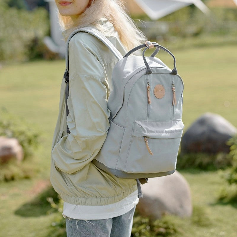 light gray waterproof  backpack