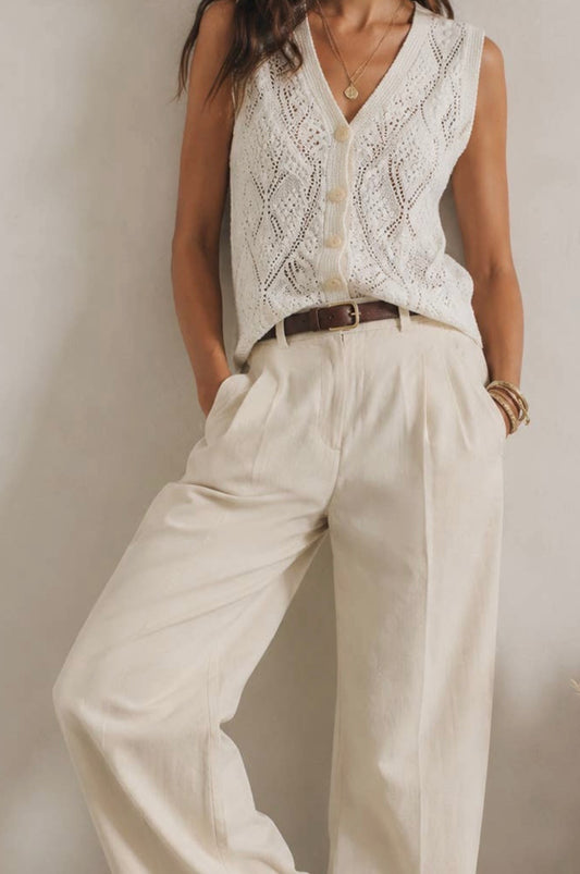 Pacific Pointelle Vest