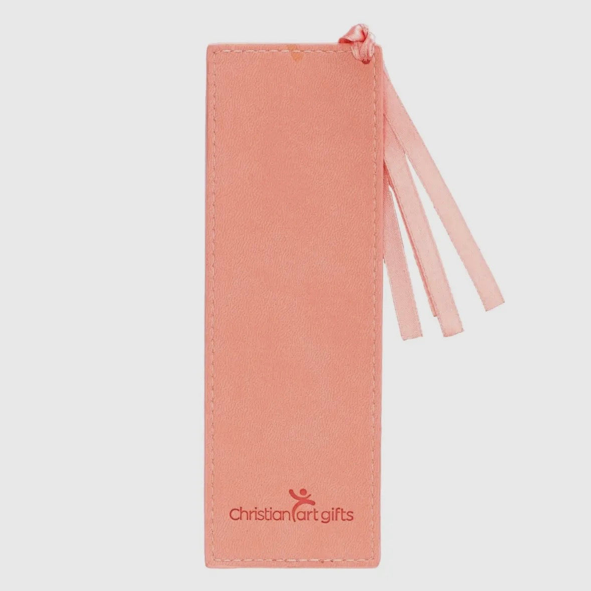 Bookmark Faux Leather Coral All Things
