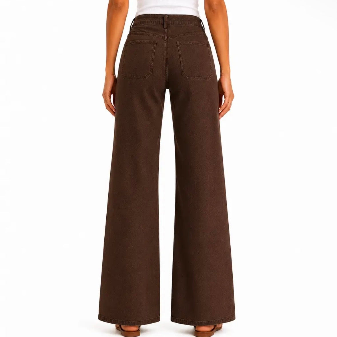 Luxe Wide Leg Jean w/ Patch Pockets