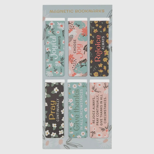 Magnetic Bookmark Set - Be Joyful Always
