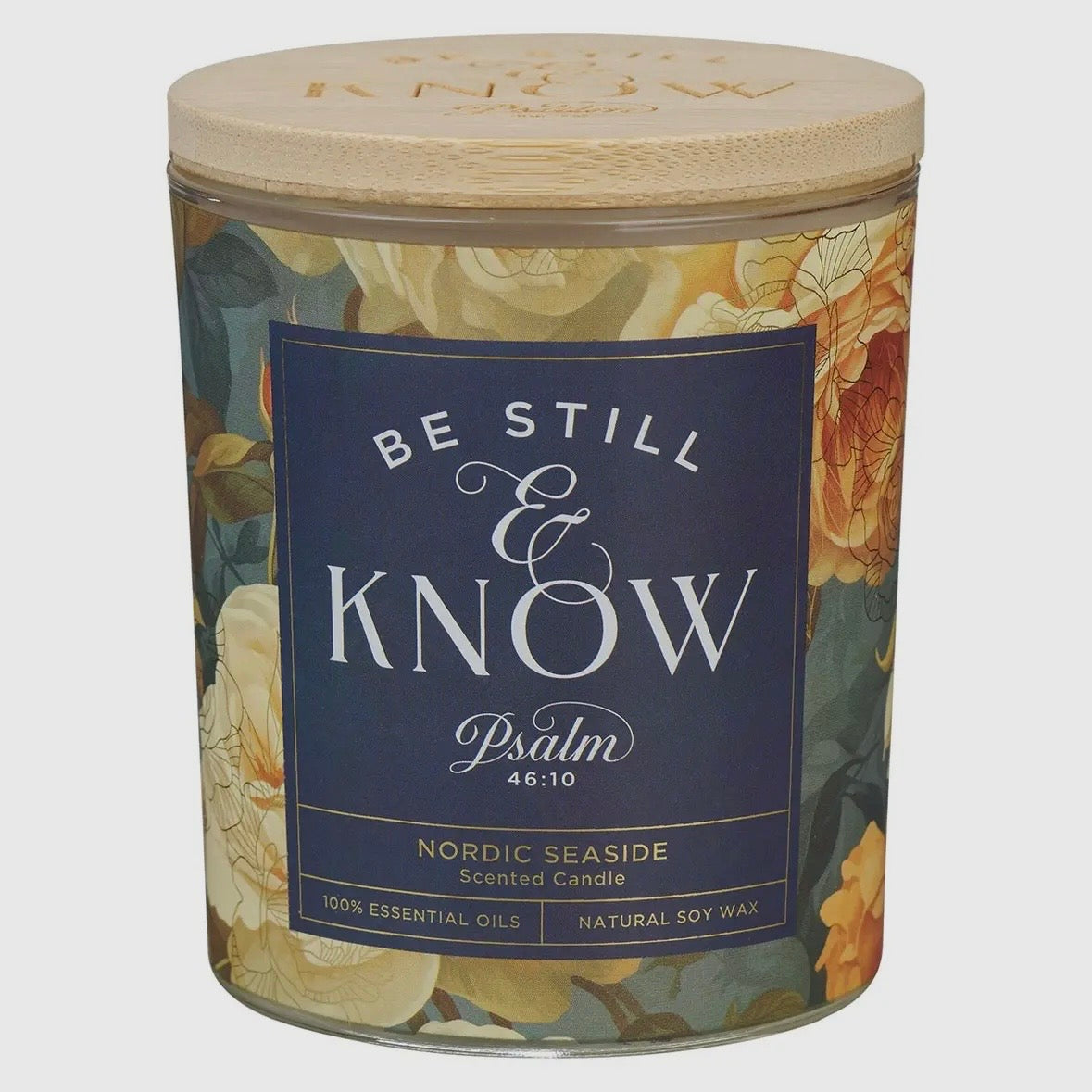 Candle Floral Be Still