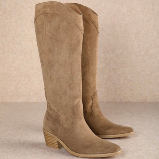 Juliet Brown Knee-High Boots