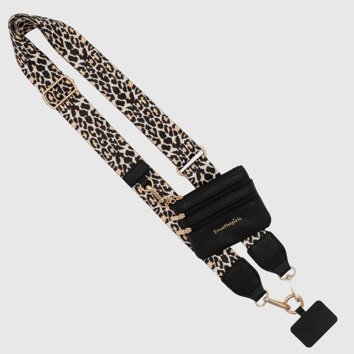Clip & Go Crossbody Strap w/ Zippered Pouch - Multi Colors