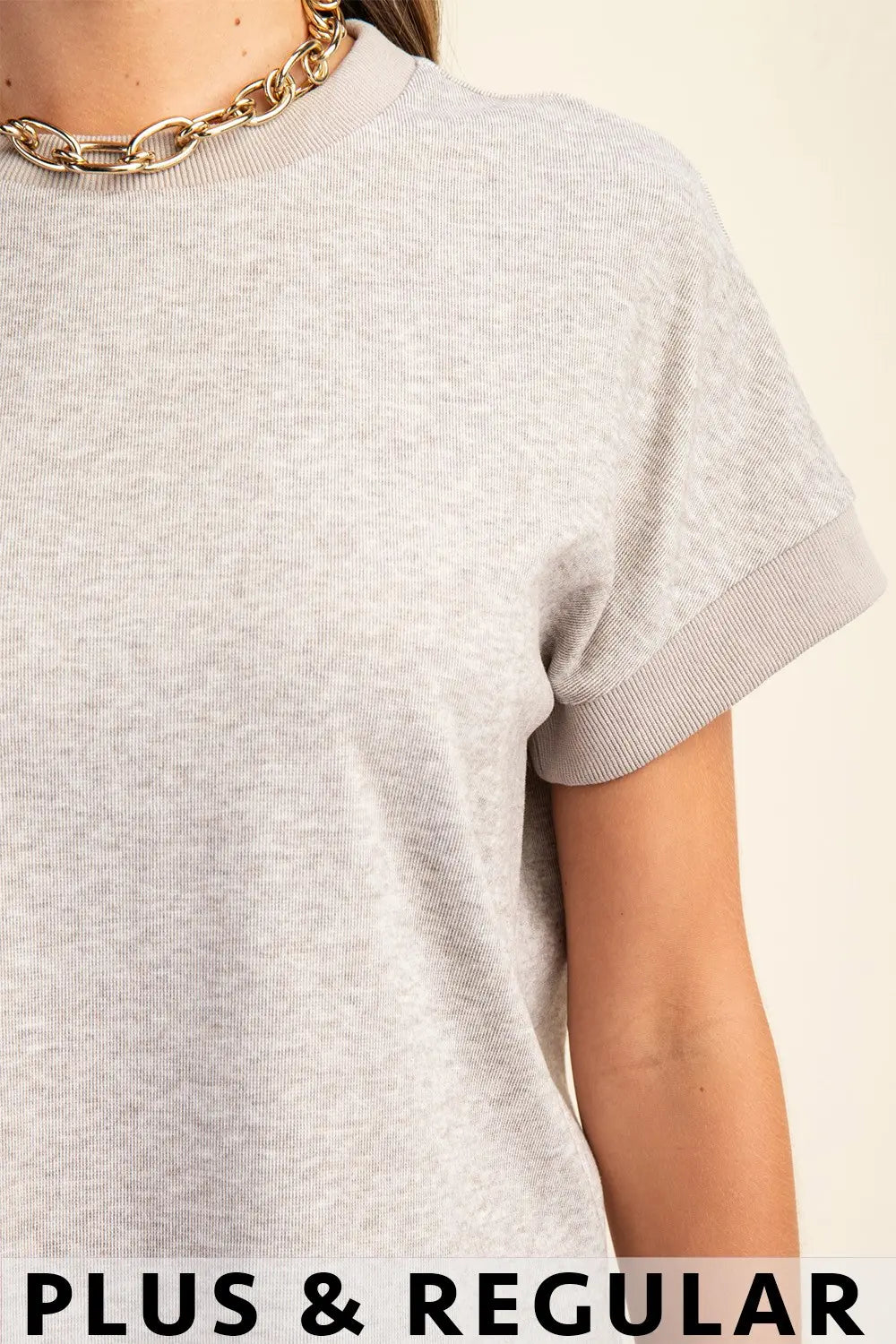 Taupe Short Sleeve Knit Shirt
