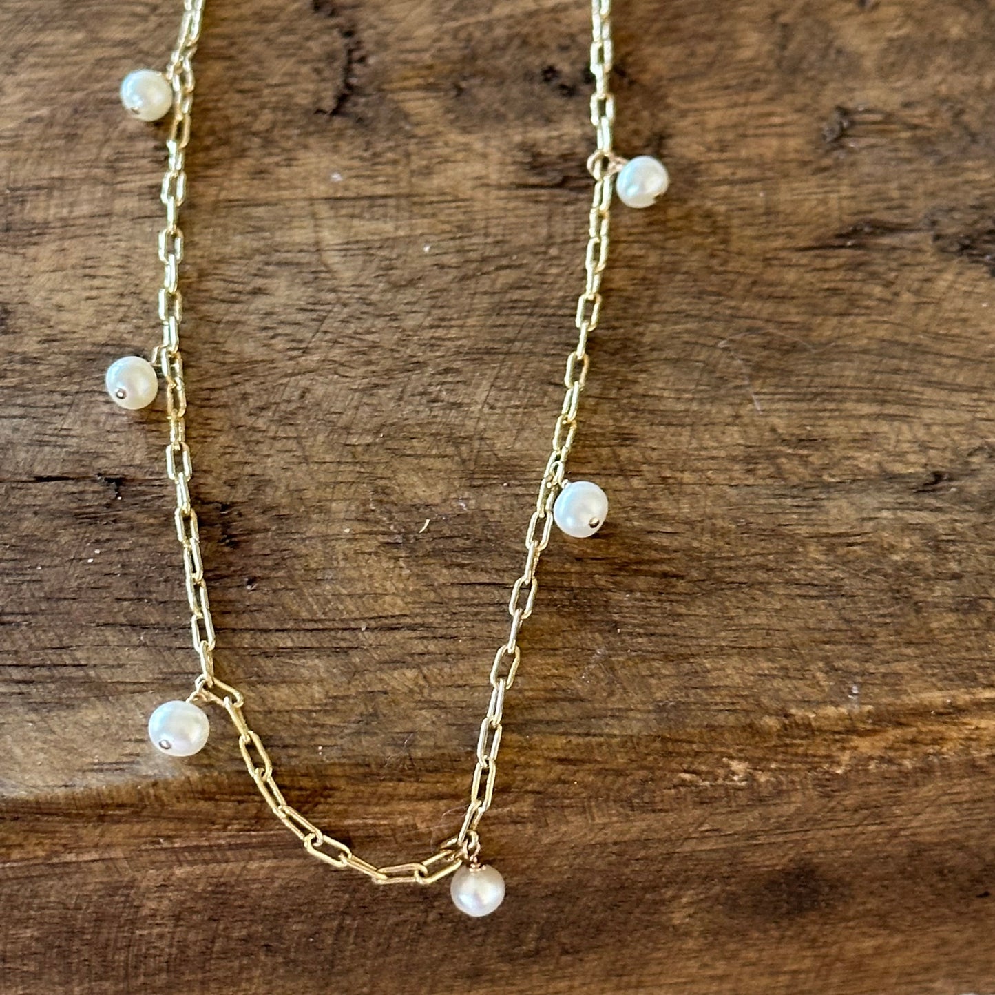 Gina Mini Pearl Choker Necklace