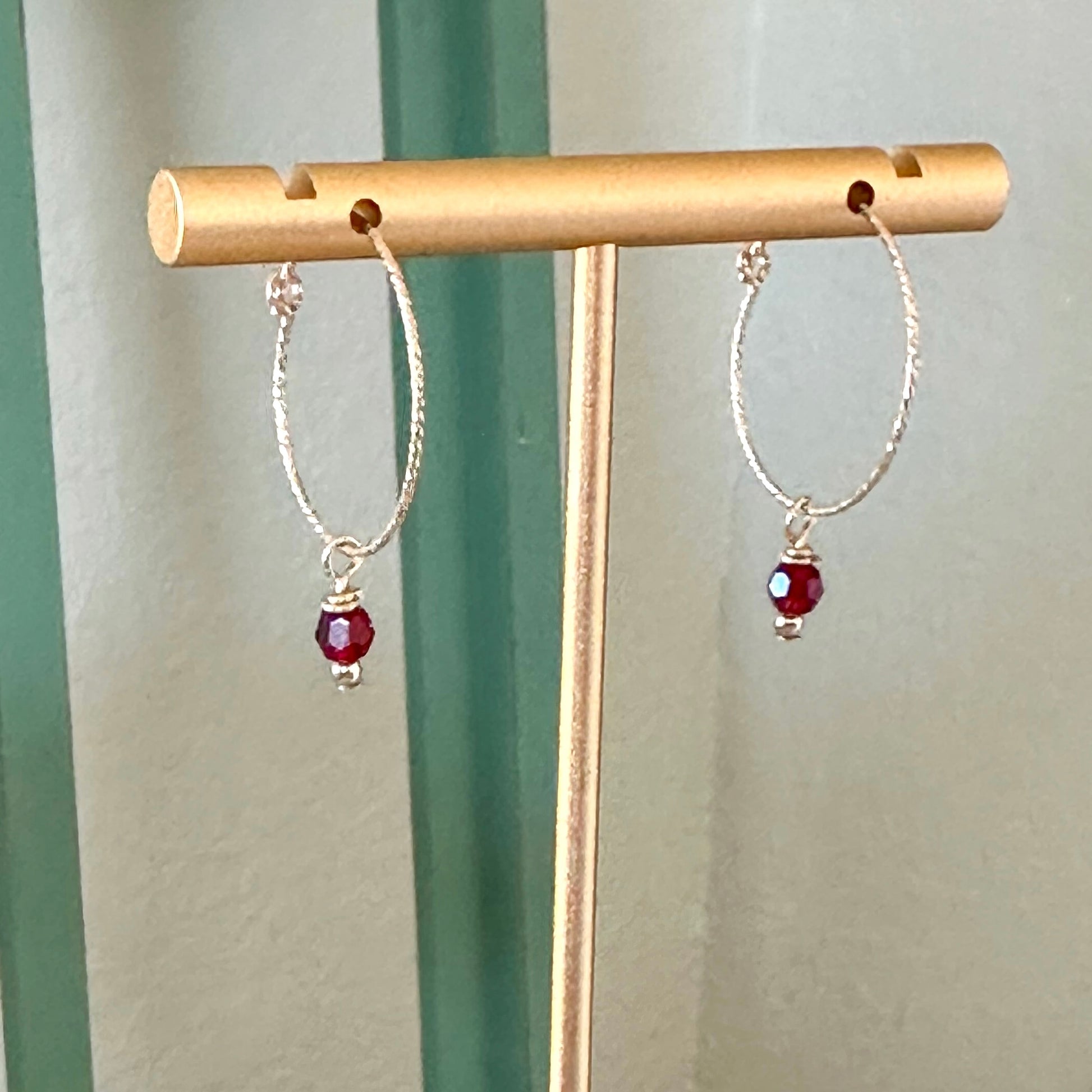 Dainty gold filled hoop earrings 