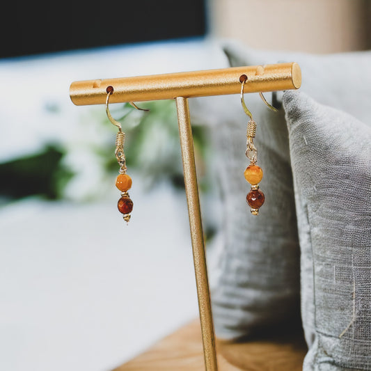 Lelia Dainty Agate Stone Dangle Earrings